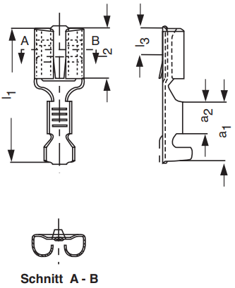 [25914.201.011] 25914.201.011 RECEPTACLE, FASTON, FEMALE 6,3 (1,50-2,50)