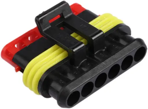 [282090-1] 282090-1  TE CONNECTIVITY Automotive Connectors HSG PLG 1X06C F/H